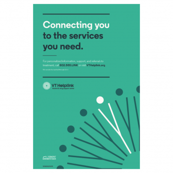 Vermont Helplink Connecting Poster-English