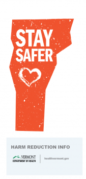 Stay Safer Harm Reduction Tri-fold Brochure